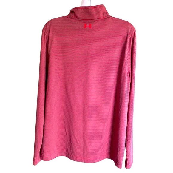 Under Armour Mens Stripe Tech Loose Fit Lightweight 1/4 Zip Pullover Sz L - Picture 3 of 7